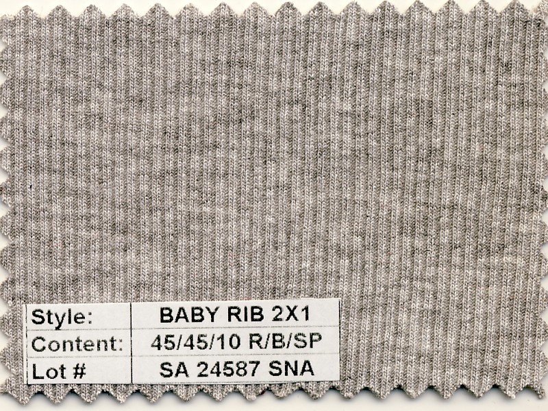 Baby Rib 2x1 Rayon Spandex